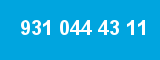 931 044 43 11 931 044 43 11